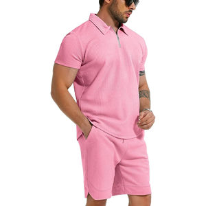 Conjunto de ropa deportiva para hombre Camiseta y pantalones cortos de ajuste relajado Moda para estilos de vida activos Esenciales de verano para correr - Product Image 3