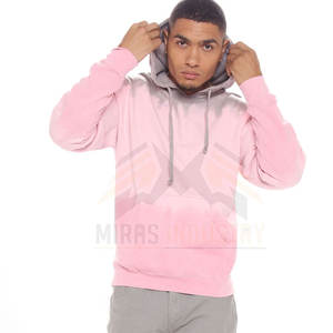 Pull-over surdimensionné décontracté pour hommes, sweat-shirt à capuche en molleton à motif solide, conception bouffante, logo personnalisé imprimé, hiver, cool, teint uni - Product Image 2
