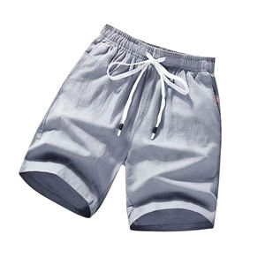 Shorts de bain pour hommes, nouvelle collection été, taille haute, fermeture à cordon élastique, séchage rapide, respirant, léger, coupe ample, polyester - Product Image 4