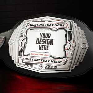 Ceinture de championnat personnalisée UltraChamp 6 lb avec finition métallique en or/argent/or rose pour équipement de lutte - Product Image 3