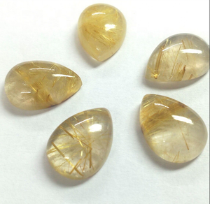 อัญมณีทรงลูกแพร์มรกตสีเขียวธรรมชาติทรงหลังเบี้ยที่เรียบสำหรับทำเครื่องประดับในขนาดต่างๆสร้างการออกแบบที่น่าทึ่งอัญมณีหินวันเกิด - Product Image 3