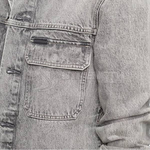 เสื้อแจ็กเก็ตยีนส์สำหรับผู้ชายเสื้อแจ็กเก็ตกางเกงยีนส์ขนาดใหญ่พิเศษพิมพ์โลโก้ได้ตามต้องการ - Product Image 6