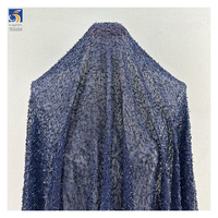 YX1128 européenne nouvelle mode vie rose ongles Stretch brillant Sequin tissu luxe femmes robe de soirée nacré Sequin tissu