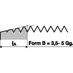 High-Speed Steel <b>Tap</b> & <b>Die</b> for DIN 371B VA E240 M3x0.5mm 6H 2.5xD DORMER - Product Image 5
