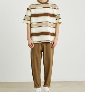 Mejor logotipo personalizado 100% algodón orgánico de punto ligero ecológico transpirable de alta calidad Casual camisetas de los hombres - Product Image 5