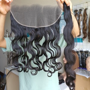 Extensiones de Cabello Natural Liso Remy Virgen Vietnamita con Doble Trama a Máquina 13x6 HD al por Mayor, Personalizables con Etiqueta Privada - Product Image 1