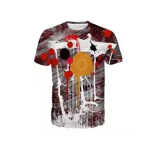 Ropa de calle en blanco Diseño 3D Logotipo propio Verano Manga corta Logotipo propio Camiseta de fútbol con sublimación Camiseta Hombres - Product Image 5