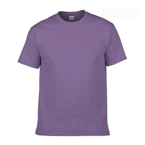 BAJO MOQ Venta al por mayor de impresión personalizada cuello redondo en blanco manga corta 100% algodón liso hombres camiseta transpirable material duradero - Product Image 3