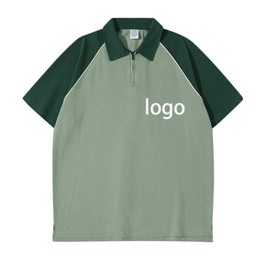 เสื้อยืดโปโลแบบสั้นผ้าบ็อกซี่เสื้อโปโลผ้าฝ้าย100% ขนาดใหญ่เสื้อโปโลโอเวอร์ไซส์ออกแบบโลโก้ได้ตามต้องการ - Product Image 4