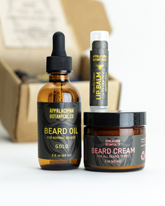 ABCo Gold Combo Soin de la Barbe Écologique : Huile à Barbe aux Herbes (2 Oz) & Crème à Barbe (2 Oz) - Sans Cruauté Animale - Product Image 2