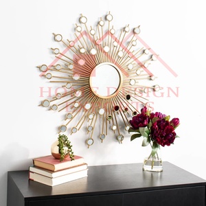 Chất lượng hàng đầu tường Gương trang trí <span class=keywords><strong>Sunburst</strong></span> tường gương trong sắt với bạc Antique kết thúc cho trang trí nội thất bán chạy nhất - Product Image 4