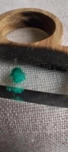 Porte-serviettes en bois et résine fabriqué à la main pour le cadre de table rustique fêtes de mariage hôtel salle à manger élégant Fusion Look - Product Image 5