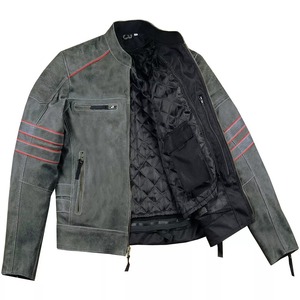 Men Leather Coats Men <b>Jacket</b> Fashion Fleece Reflective <b>Jacket</b> for Men - Product Image 2