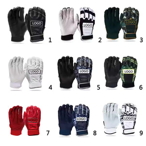 Guantes de béisbol y softbol de cuero genuino de estilo liso de alta calidad, transpirables, compatibles con pantalla táctil, servicio OEM para exteriores - Product Image 6