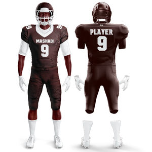 Camiseta de fútbol americano sublimada que vende uniformes de fútbol americano bordados uniformes de fútbol bordados de Entrenamiento Personalizados - Product Image 4