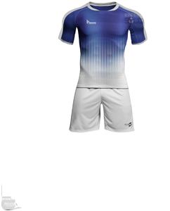 Ensemble de maillots de football respirants à séchage rapide 100% polyester imprimés par sublimation, noms/nombres d'équipe personnalisés, shorts de football personnalisés - Product Image 5