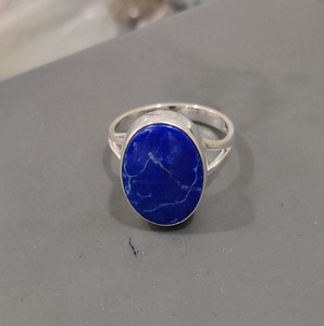 Lapis Gemstone <b>Ring</b> Jewelry For Women Silver Boho Style Jewelry 925 Sterling Silver Trending Handmade <b>Ring</b> Gift For Her - Product Image 2