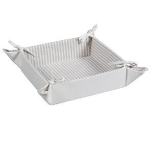 Panier à pain Simple en coton pur de couleur rouge solide pour la cuisine, design classique, haute qualité, fait à la main, nouveaux paniers à pain élégants - Product Image 4