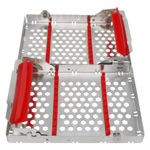 Cassette de stérilisation détachable à double étage en acier inoxydable de qualité supérieure, 200x132x40 cm, alimentation manuelle, 20 instruments, CE - Product Image 1