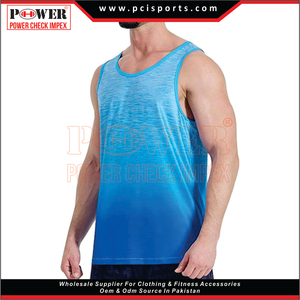 Venta al por mayor de camisetas sin mangas de algodón acanalado hombres cuello redondo de secado rápido deporte gimnasio chaleco transpirable 3D impreso diseño camiseta sin mangas - Product Image 5