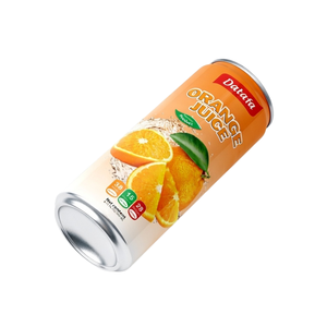 Jugo de naranja Datafa en lata de 250 ml con y sin pulpa, jugo de fruta fresco y puro - Product Image 1