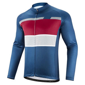 Maillot de cyclisme d'hiver pour homme 2026 personnalisé, réversible, respirant, à séchage rapide, antibactérien, à demi-manches, fabriqué au Pakistan - Product Image 1
