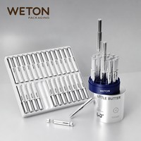 Ensemble de flacons ampoule à dose unique de 1,5 ml en PP+MS avec boîte extérieure, emballage OEM ODM