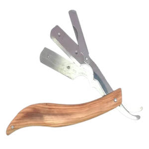 Top Trending superventas recién llegados logotipo personalizado maquinilla de afeitar mango de madera de alta calidad OEM uso profesional del peluquero - Product Image 2
