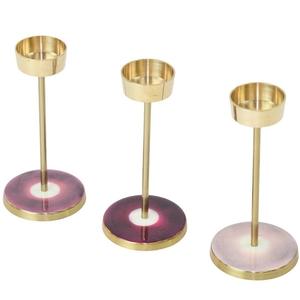 Soporte de vela grabado a mano de alta calidad Para Boda y decoración del hogar, soporte votivo de vela de Metal decorativo, acabado de 3 colores - Product Image 4