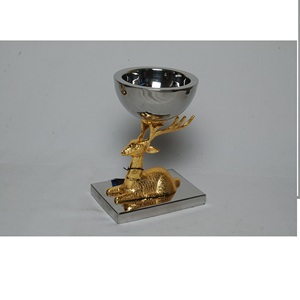 Hand Crafted <b>Candle</b> <b>Stick</b> Golden Finished Dear Stand For Wedding & Home Decoration Decorative Metal <b>Candle</b> Votive Holder - Product Image 1