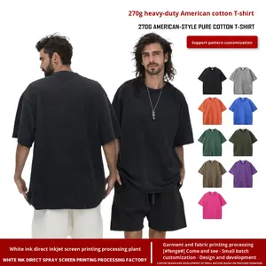 Camiseta Formal de Manga Corta con Cuello Redondo para Hombre BlanqWear, Ajuste Holgado, 100% Algodón Premium de 280g, Antibacteriana, de Secado Rápido - Product Image 2