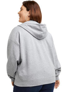 TOP última moda elegante 2025 Casual algodón comodidad en blanco Color sólido sudadera Vintage Premium sudaderas con capucha para mujer - Product Image 2