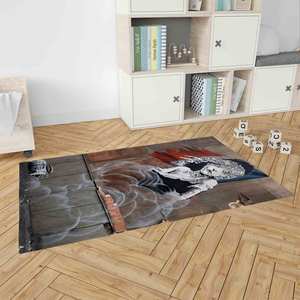 Alfombra Artística con Diseño Icónico de Graffiti de Banksy para Decoración del Hogar, Alfombra de Terciopelo - Product Image 4