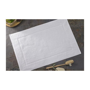 2026 Custom Logo Non-slip 100% Cotton White Color 50x80cm Hotel and Spa Bath <b>Mat</b> - Product Image 6