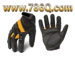 Les gants de travail en cuir synthétique offrent une protection métacarpienne étendue et une protection flexible contre les chocs des doigts - Product Image 1