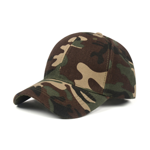 Gorra de béisbol de algodón de 6 paneles vintage personalizada, estilo formal de 5 paneles con tela de camuflaje bordada a mano - Product Image 4