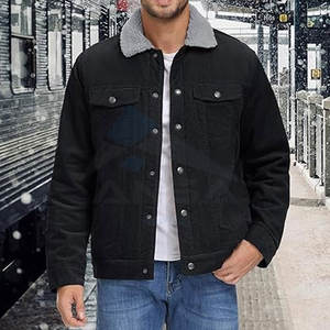 Chaquetas de Pana para Hombre, Forradas de Sherpa, Abrigos de Invierno, Chaqueta Térmica de Forro Polar, Estilo Camionero Informal, Ropa Exterior para Clima Frío - Product Image 6