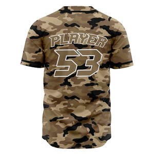 Conjunto de ropa deportiva de béisbol con estampado de camuflaje personalizado, camisa con botones transpirable, pantalones, uniformes, proceso de sublimación de calidad increíble - Product Image 4