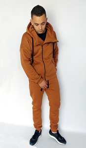 Vêtements de sport pour hommes Survêtement d'hiver 450 GSM Multi-Zipper Hoodie and Sweatpants Respirant Zipper Track Suits Plus Size - Product Image 2