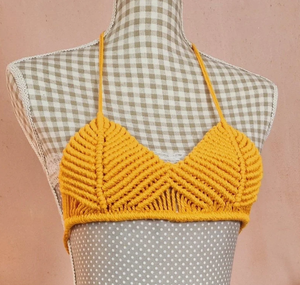 Costume <span class=keywords><strong>da</strong></span> bagno macramè tutorial in spagnolo con sottotitoli Top abito <span class=keywords><strong>da</strong></span> spiaggia in macramè - Product Image 4