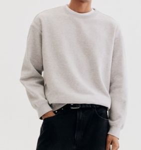 Sweat-shirt pour homme en molleton français de luxe, design minimaliste, coupe ajustée, toucher doux, port quotidien, pull polyvalent pour homme - Product Image 5