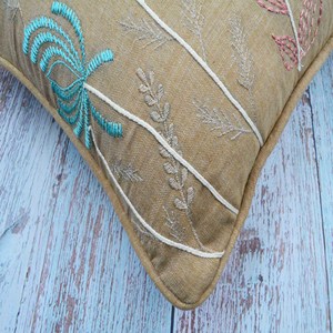 Venta caliente hermosa Multicolor bordado Chambray tela almohada/funda de cojín para uso doméstico precio de fábrica al por mayor - Product Image 5