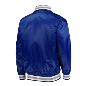 Chaqueta de satén con letras bordadas para hombre, chaqueta cortavientos de béisbol, chaqueta de satén de seda personalizada - Product Image 6