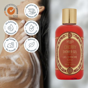 Gel de Ducha Premium Hecho a Mano con Aroma a Cereza, Hidratante y Nutritivo Natural, Producción Europea, Ecológico, para Venta al Por Mayor - Product Image 1