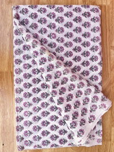 Las últimas telas de algodón peinado ecológicas, bloque de mano impreso para uso en textiles para el hogar, cortinas, fundas para camisas - Product Image 2