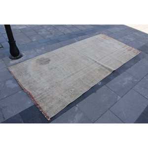 พรมตุรกีโบราณขนาด3.8x8.6ฟุตลายปะต่อสีน้ำตาลเบจขนแกะโพลีเอสเตอร์แฮนด์เมดคลาสสิกสำหรับวัยรุ่นห้องนั่งเล่น - Product Image 3