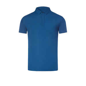 Personnalisé pour hommes Premium pour Polo sans couture glace soie éponge tissu à manches courtes haut de fitness avec coupe ample motif solide - Product Image 6