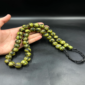 Authentique ancien vénitien artisanal verre commerce perles fin africain Skunk perles en gros en vrac cristal Lampwork - Product Image 2