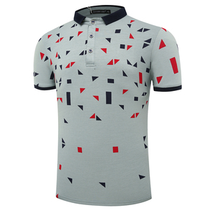 T-shirt polo pour hommes de haute qualité à manches courtes Logo personnalisé T-shirt décontracté coton polyester mélangé doux respirant mode d'été - Product Image 3