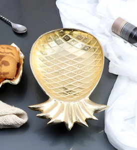 Plato en forma de piña personalizado con diseño grabado estilo americano almacenado para fiestas - Product Image 4